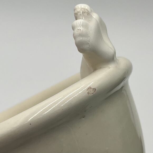 Vintage 1975 Fitz & Floyd DOWN THE DRAIN Soap Dish Man in Tub 5" - Picture 10 of 11